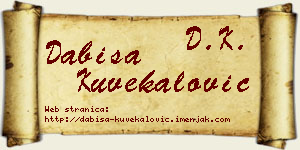 Dabiša Kuvekalović vizit kartica